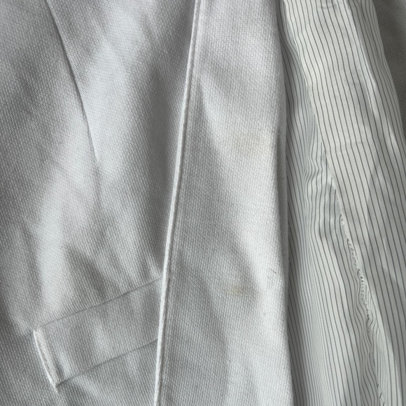 Zara White Slim Tuxedo Jacket - Picture 2 of 2